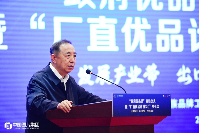 国务院参事室特约研究员、中国劳动学会会长、人社部原党组副书记、副部长杨志明致辞 来源：中国图片集团